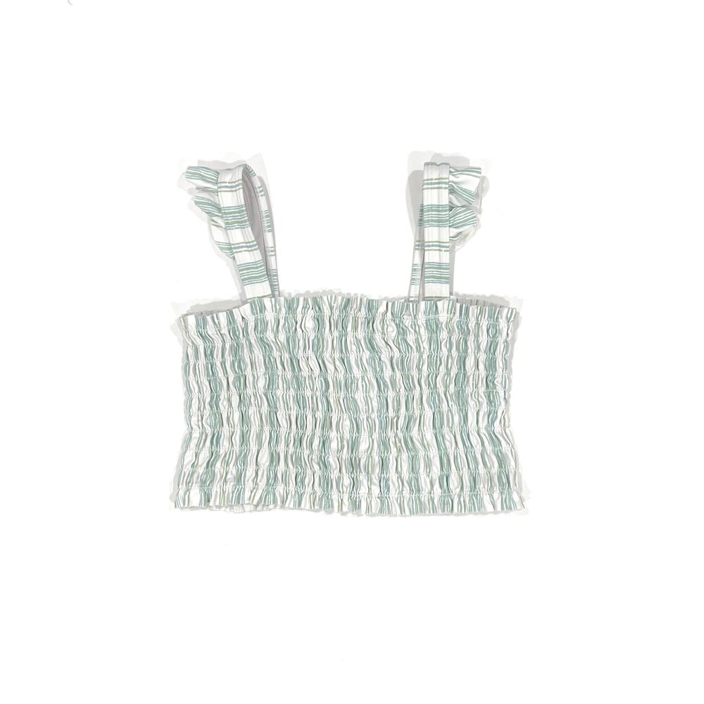 Minnow x Sister Parish Smocked Cumberland Bikini Top - Picture 2 of 3